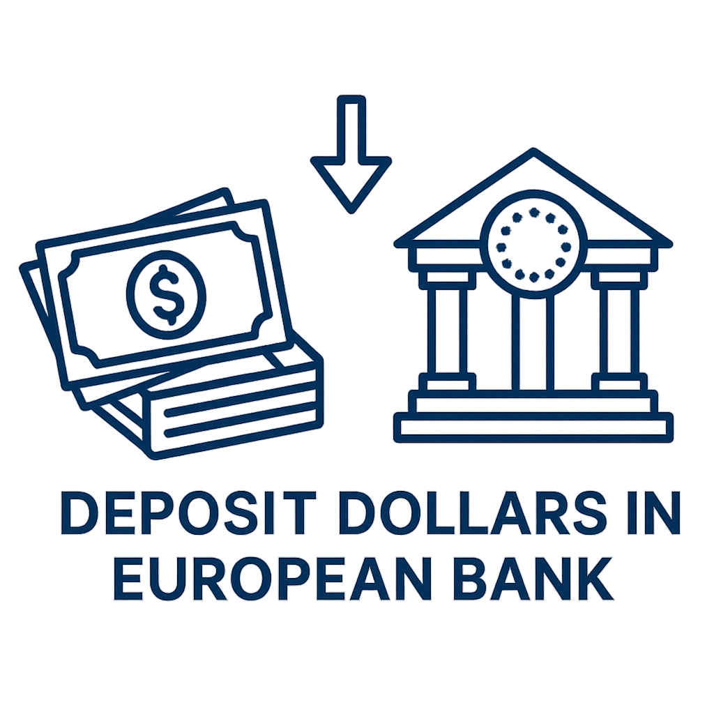 Как положить доллары на счёт в европейском банке