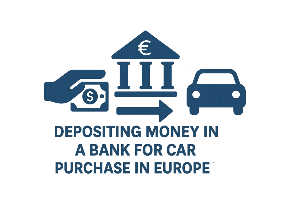 Как положить деньги в банк для покупки авто в Европе