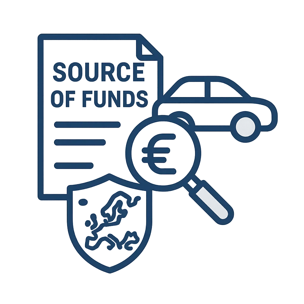 Source of funds при покупке авто в Европе