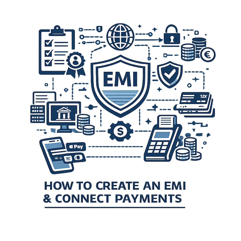 Как создать EMI и подключить платежи