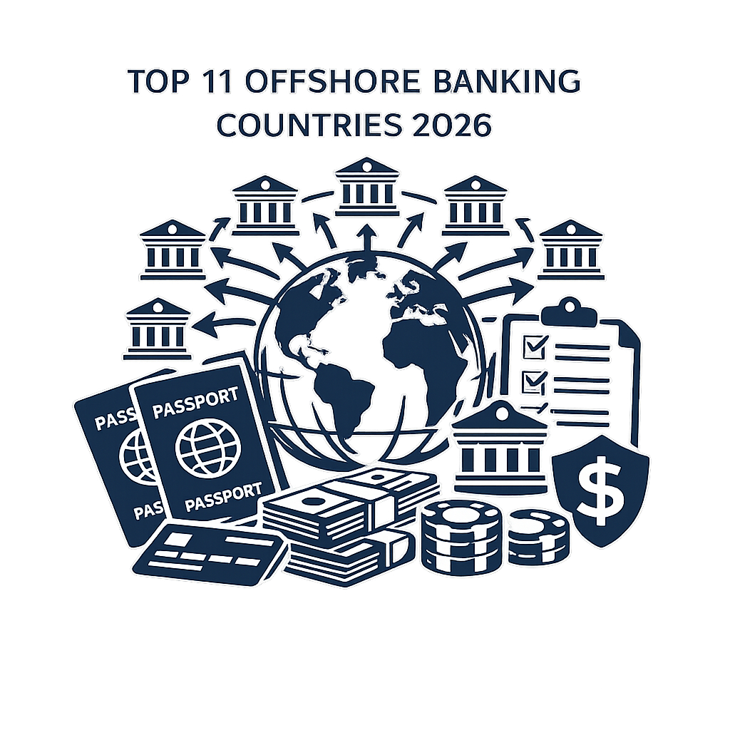 11 лучших стран для открытия офшорного банковского счета в 2026 году