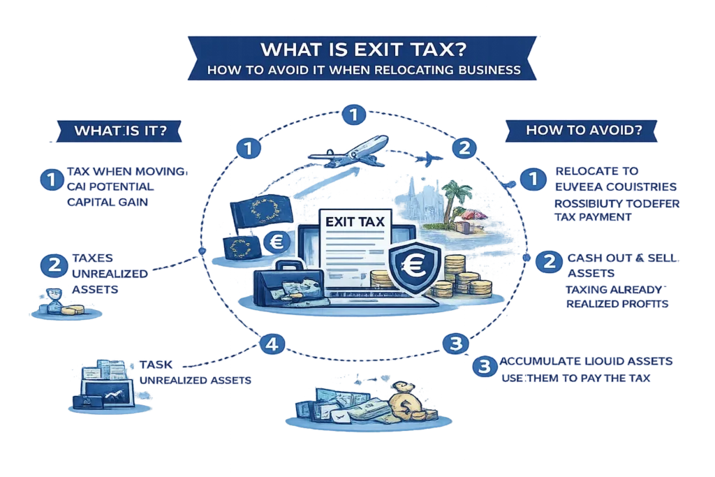 Что такое налог на выход Exit Tax и как его избежать при релокации бизнеса