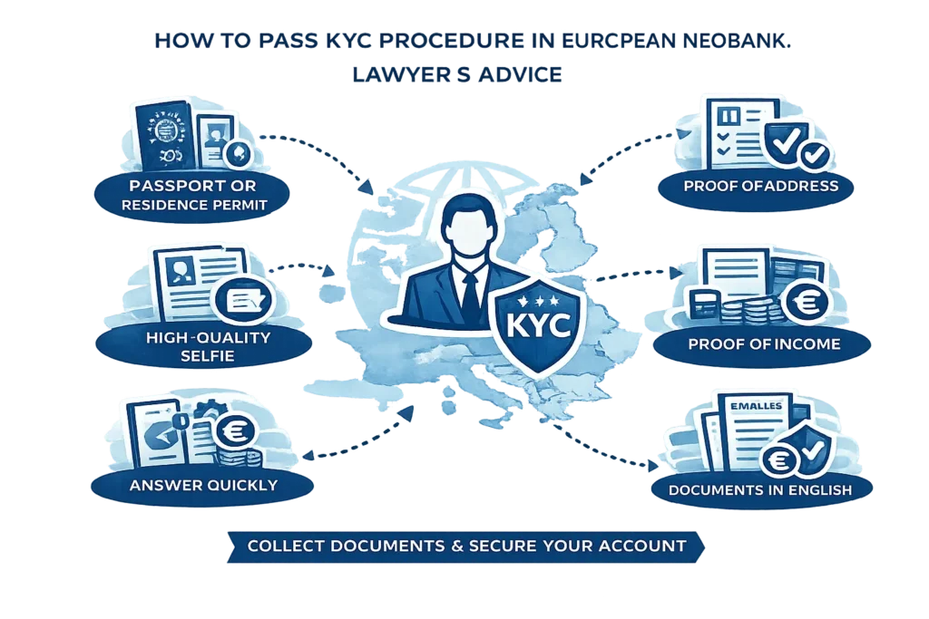 Как пройти процедуру KYC в европейском необанке