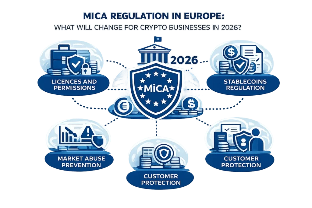 Регулирование MiCA в Европе: что изменится для криптобизнеса в 2026 году