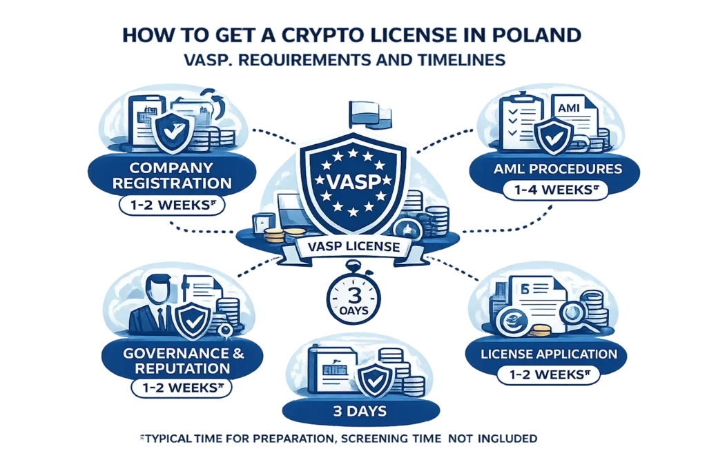 Как получить криптолицензию в Польше VASP
