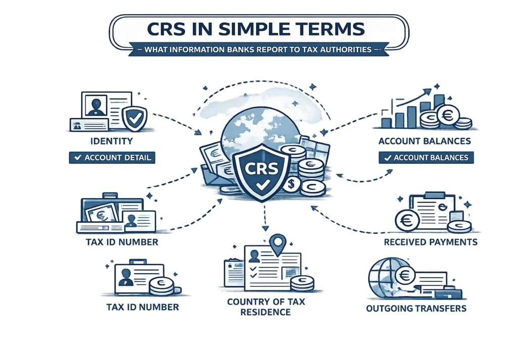 CRS простыми словами: какую информацию банки отправляют налоговым органам