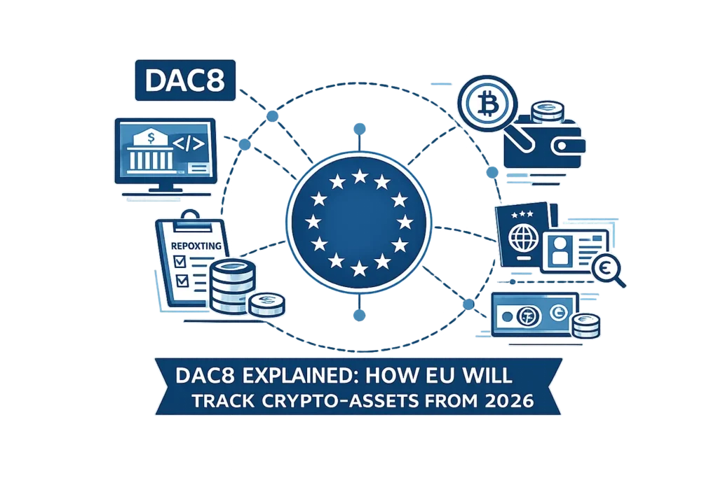 DAC8 простыми словами: как ЕС будет отслеживать криптоактивы с 2026